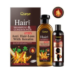Qianye Keratin & Ginseng Anti Hair-Loss Shampoo & Conditioner Set (420g Shampoo + 100ml Conditioner)